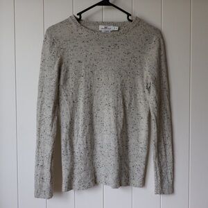 Vineyard Vines Light Oatmeal Speckled Cashmere Crewneck XS Like New